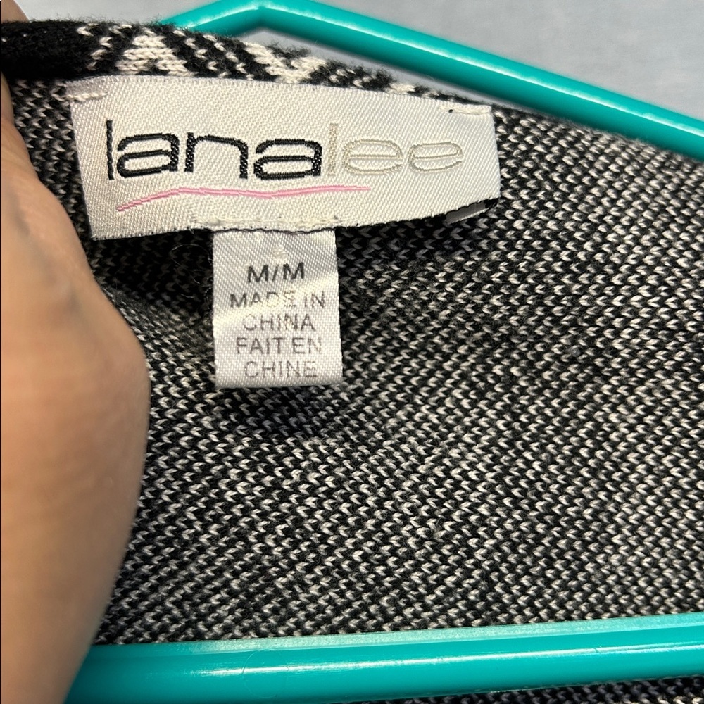 LANALEE Black and White Striped Cardigan - Picture 2 of 4